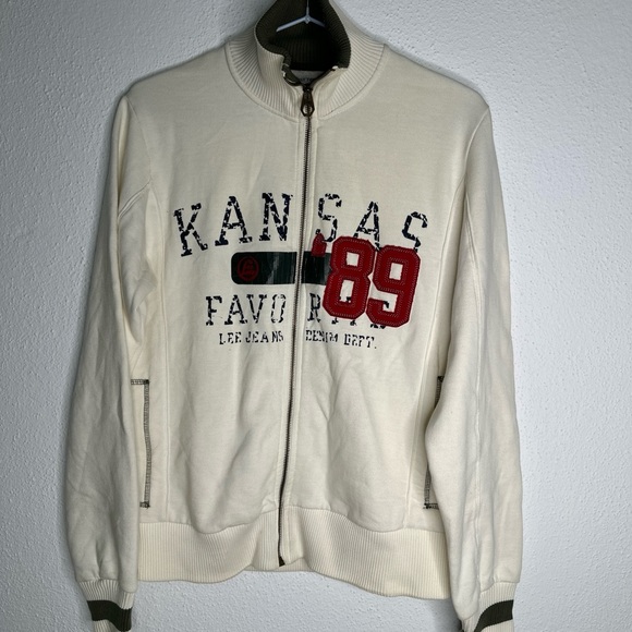 Lee Cream and Red Lightweight Jacket - Picture 2 of 13